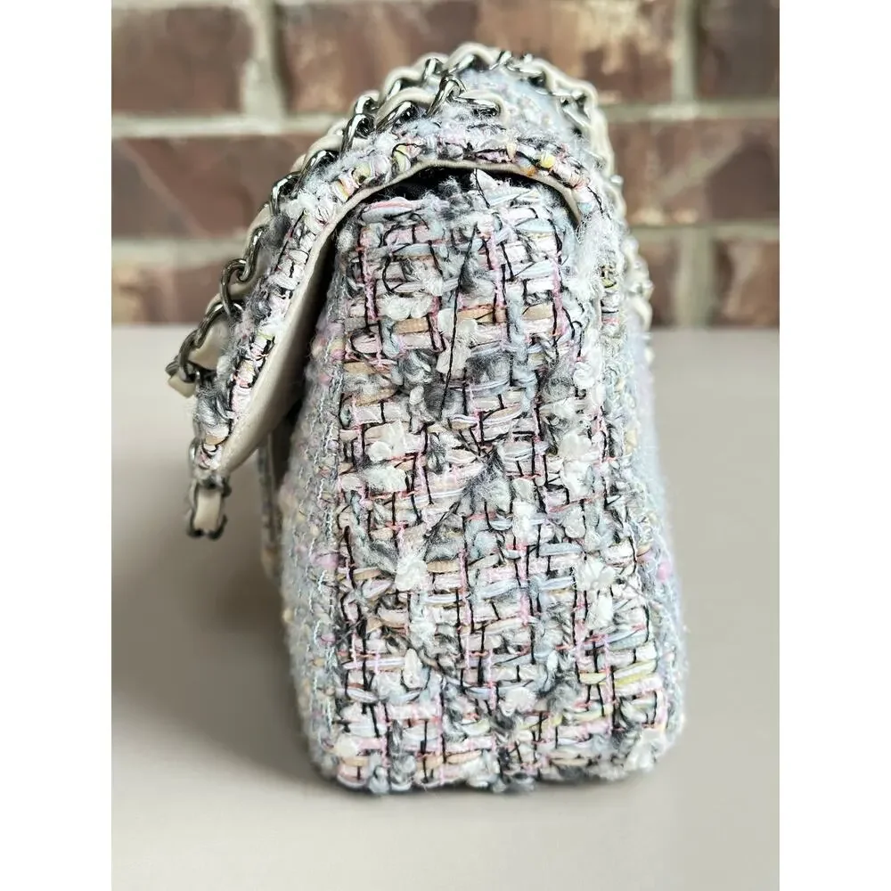 Chanel Fantasy Flap Bag Tweed Medium	Multicolor 74534
